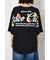 フラワースクリプトロゴ5分袖Tシャツ
