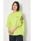フラワースクリプトロゴ5分袖Tシャツ