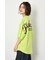 フラワースクリプトロゴ5分袖Tシャツ