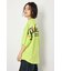 フラワースクリプトロゴ5分袖Tシャツ