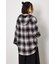 【UNISEX】フーディーチェックシャツ