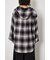 【UNISEX】フーディーチェックシャツ