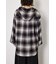 【UNISEX】フーディーチェックシャツ