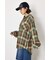 【UNISEX】フーディーチェックシャツ