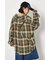 【UNISEX】フーディーチェックシャツ