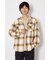【UNISEX】フーディーチェックシャツ