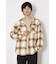 【UNISEX】フーディーチェックシャツ