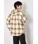 【UNISEX】フーディーチェックシャツ