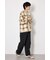 【UNISEX】フーディーチェックシャツ
