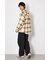 【UNISEX】フーディーチェックシャツ