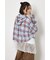 【UNISEX】フーディーチェックシャツ