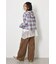 【UNISEX】フーディーチェックシャツ