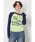 ワンショルラグランメッセージロングTシャツ