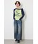 ワンショルラグランメッセージロングTシャツ