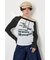 ワンショルラグランメッセージロングTシャツ