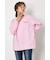 バックギャザードッキングロングTシャツ