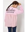 バックギャザードッキングロングTシャツ