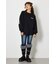 【UNISEX】ベアデニムアップリケスウェットトップス