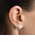 ＜BAQLESS＞ボタンパール ピアス