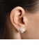 ＜BAQLESS＞ボタンパール ピアス