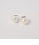 ＜BAQLESS＞ボタンパール ピアス