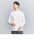 【WEB限定 WARDROBE SMART】クリア ガスコットン モックネック カットソー【抗菌・防臭】