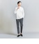 【WEB限定 WARDROBE SMART】クリア ガスコットン モックネック カットソー【抗菌・防臭】