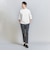 【WEB限定 WARDROBE SMART】クリア ガスコットン モックネック カットソー【抗菌・防臭】