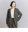 【WEB限定 Wardrobe DAILY MINIMAL】ダブルクロス カラーレスジャケット ウォッシャブル