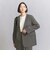 【WEB限定 Wardrobe DAILY MINIMAL】ダブルクロス カラーレスジャケット ウォッシャブル