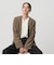 【WEB限定 Wardrobe DAILY MINIMAL】ダブルクロス カラーレスジャケット ウォッシャブル