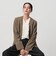 【WEB限定 Wardrobe DAILY MINIMAL】ダブルクロス カラーレスジャケット ウォッシャブル