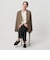 【WEB限定 Wardrobe DAILY MINIMAL】ダブルクロス カラーレスジャケット ウォッシャブル