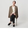 【WEB限定 Wardrobe DAILY MINIMAL】ダブルクロス カラーレスジャケット ウォッシャブル