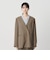 【WEB限定 Wardrobe DAILY MINIMAL】ダブルクロス カラーレスジャケット ウォッシャブル
