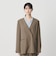 【WEB限定 Wardrobe DAILY MINIMAL】ダブルクロス カラーレスジャケット ウォッシャブル