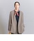 【WEB限定 Wardrobe DAILY MINIMAL】ダブルクロス カラーレスジャケット ウォッシャブル