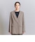 【WEB限定 Wardrobe DAILY MINIMAL】ダブルクロス カラーレスジャケット ウォッシャブル