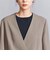 【WEB限定 Wardrobe DAILY MINIMAL】ダブルクロス カラーレスジャケット ウォッシャブル