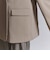 【WEB限定 Wardrobe DAILY MINIMAL】ダブルクロス カラーレスジャケット ウォッシャブル
