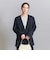 【WEB限定 Wardrobe DAILY MINIMAL】ダブルクロス カラーレスジャケット ウォッシャブル