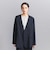 【WEB限定 Wardrobe DAILY MINIMAL】ダブルクロス カラーレスジャケット ウォッシャブル