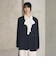 【WEB限定 Wardrobe DAILY MINIMAL】ダブルクロス カラーレスジャケット ウォッシャブル