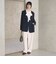 【WEB限定 Wardrobe DAILY MINIMAL】ダブルクロス カラーレスジャケット ウォッシャブル
