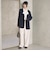 【WEB限定 Wardrobe DAILY MINIMAL】ダブルクロス カラーレスジャケット ウォッシャブル