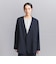 【WEB限定 Wardrobe DAILY MINIMAL】ダブルクロス カラーレスジャケット ウォッシャブル