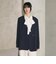 【WEB限定 Wardrobe DAILY MINIMAL】ダブルクロス カラーレスジャケット ウォッシャブル