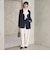 【WEB限定 Wardrobe DAILY MINIMAL】ダブルクロス カラーレスジャケット ウォッシャブル