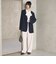 【WEB限定 Wardrobe DAILY MINIMAL】ダブルクロス カラーレスジャケット ウォッシャブル