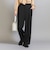 【WEB限定 Wardrobe DAILY MINIMAL】ダブルクロス タックワイドストレートパンツ ウォッシャブル